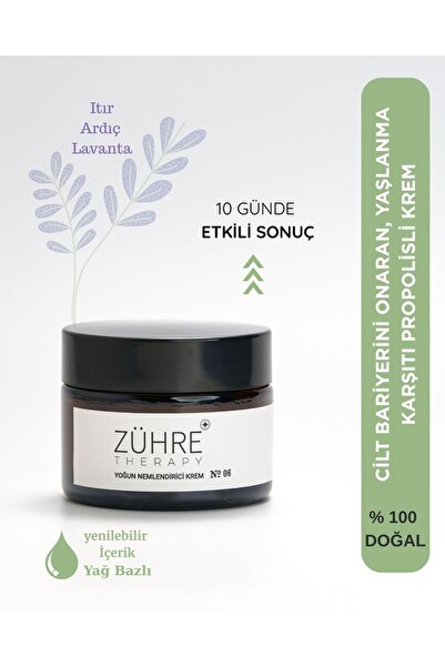 ZÜHRE THERAPY Propolisli Antioksidan Etkili Yüz Kremi Yoğun Nemlendirici - Ya...