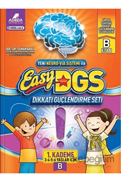 Adeda Yayınları Easy DGS Dikkati Güçlendirme Seti (3 - 4 - 5 - 6 Yaşlar İçin) 1. Kademe B