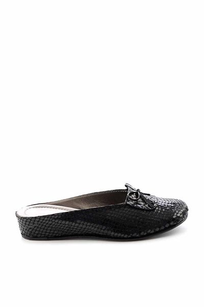 Bambi Γυναικείες παντόφλες σπιτιών Black Snake Print XZ1190030007