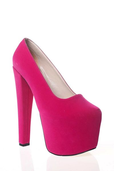 PayBuy Women's Fashion Stylish Fuchsia Suede High Heel Heels Elegant Design Wedding Engagement Night Evening Dress Shoes