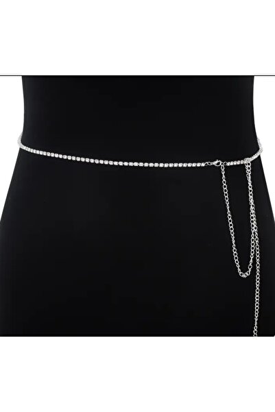 Mihra Aksesuar حزام حجري ذو صف واحد