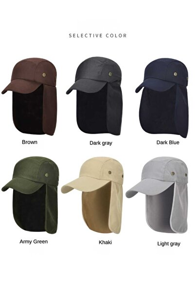 WOHOME Legioner Cap Hat Unisex Hat with Curtain on the Back