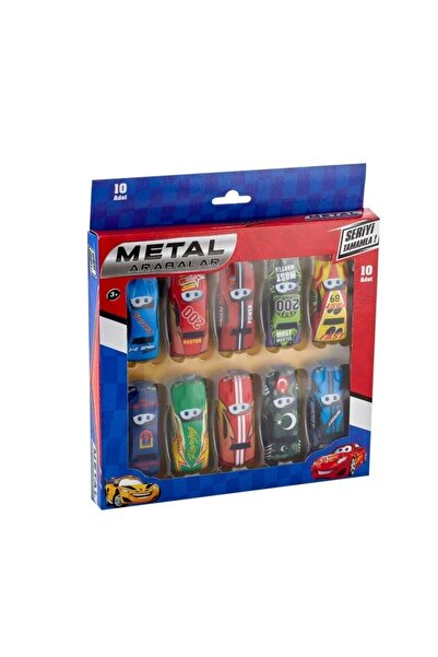 Mia Metal Arabalar Set 10'lu Metal Araba Oyuncak Metal Arabalar