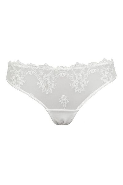 SARAH BORGHİ Lace panties and triple elastic veil, Brazilian model, Intimamoda Glam 1947 White XL INTL