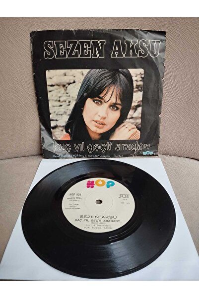 Plakperest Sezen Aksu ‎– Allahaısmarladık / Kaç Yıl Geçti Aradan - 1977 Türkiye Basım 45 lik Plak-2.EL
