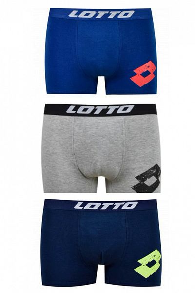Lotto Set 3 boxeri baieti, loto, LB4010, Multicolor Multicolor 110-116 CM