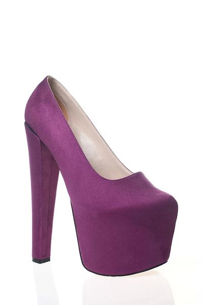 PayBuy Women's Fashion Stylish Fuchsia Suede High Heel Heels Elegant Design Wedding Engagement Night Evening Dress Shoes