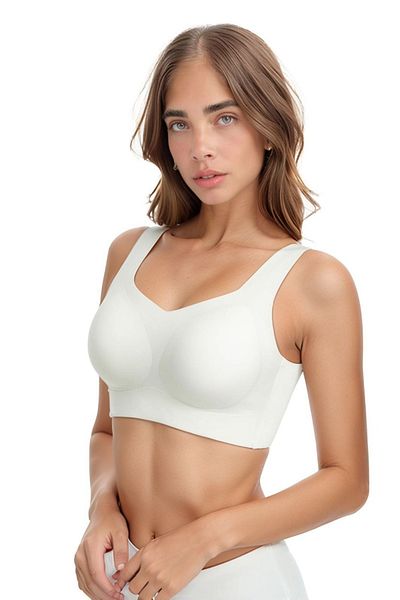 White Velvet Πακέτο 2 Bralette με αφαιρούμενο μαξιλαράκι χωρίς ραφή κοπής με λέιζερ