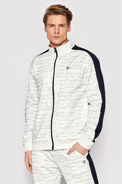 Guess Guess zipper blouse Z2GQ07 Dusty white - Navy blue L INTL