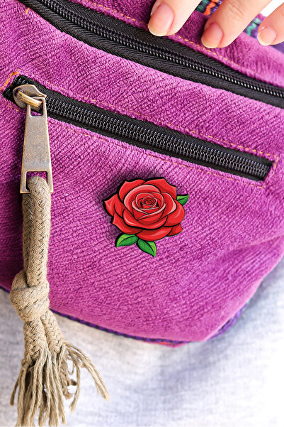 Rozzy Lab Gül No.1 - Pin - Rozet - Broş - Yaka Çanta Aksesuar