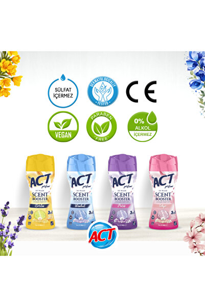 BY ACT Çamaşır Parfümü İstanbul-Belin-Tokyo-Paris 4x210 gr