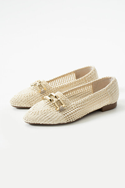 bolella kadın örme yumuşak dokulu hasır babet