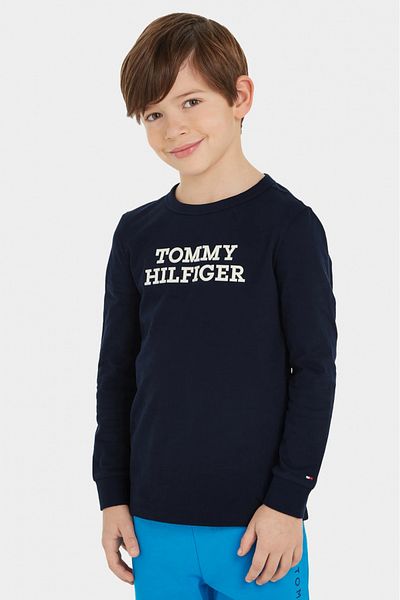 Tommy Hilfiger Bluza copii Tommy Hilfiger KB0KB08554 Bleumarin 164 CM