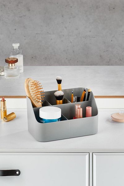 AC BOX Gray Makeup Box & Cosmetic Organizer & Multi-Purpose Box