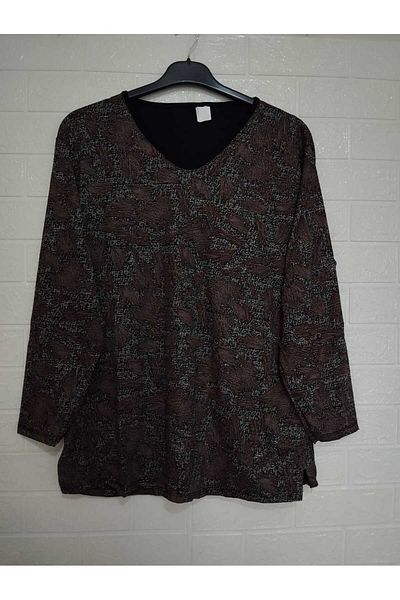 anne moda ankara Full Summer Long Sleeve 95% Viscose Anti-Sweat Blouse