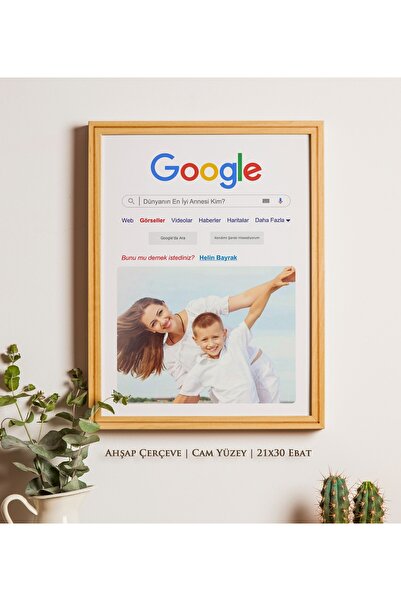 Minialbüm Anneler Günü Hediyesi, Google Çerçevesi, Yıl Dönümü Hediyesi, Kişiye Özel Hediye, Fotoğraflı Hediye