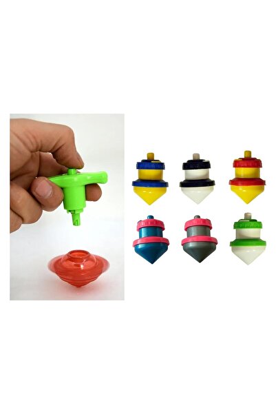 Mia Nostalji Eğitici Oyuncaklar - 3'er Adet Ufo Fırıldak, Plastik Topaç, Ufo Fırfır, Su Yüzüğü Nostalji