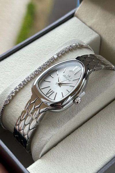 Homies Women's Watch Snake Model Special Gift Box for Mother's Day and Bracelet Gift.Hm0902