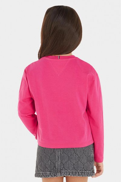 Tommy Hilfiger Bluza copii Tommy Hilfiger KG0KG07643 Fucsia 98 CM