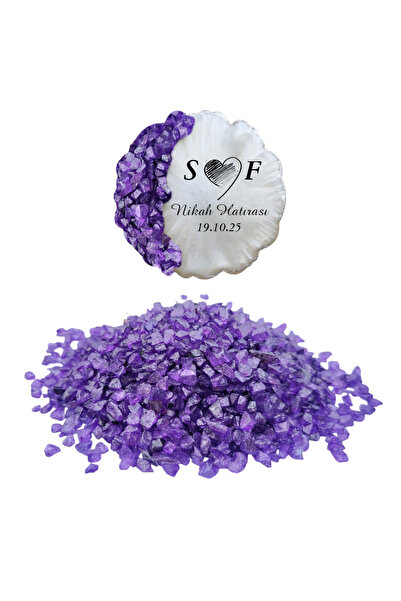 Getshopmini Epoksi Cam Kırığı Sedefli Mor - 1KG