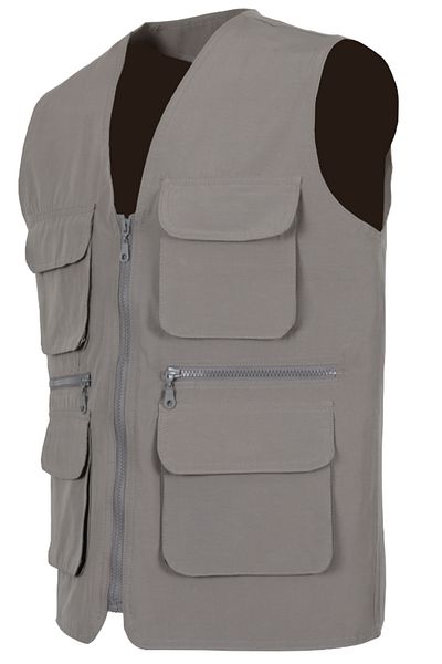 Modarar Men's Linen Vest Gray Color Regular Fit Rar01305