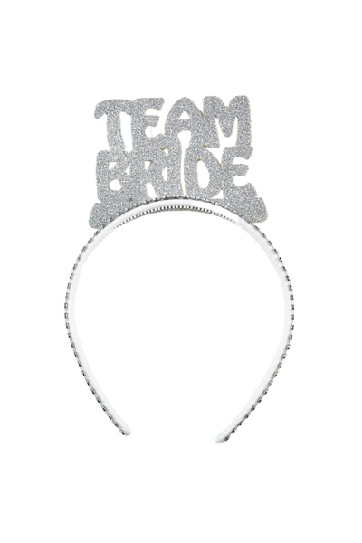 Ezgi Party Store 5 Pieces Silver Team Bride Silvery Eva Crown Gray Silver Color Bachelorette Bride to Be Party Bridesmaid Crown