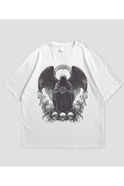 SVART WEAR Tricou oversize unisex cu design Dark Angel