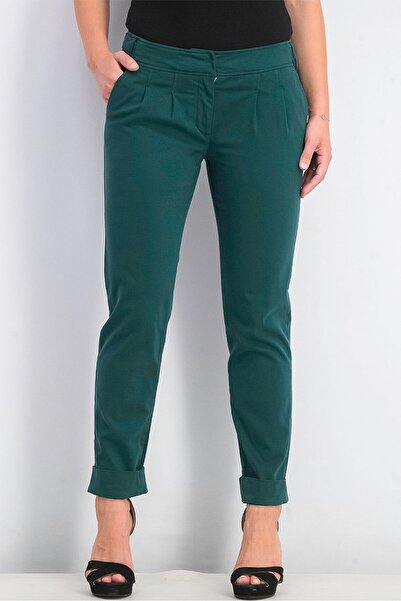 Harmont & Blaine Women Four Pocket Pants, Green