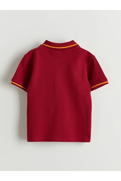 LC Waikiki Tricou pentru băiat cu imprimeu cu guler polo roșu LCW Kids T T