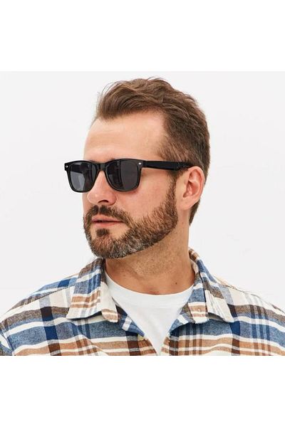 STAOOM Wayfarer Slope Black Sunglasses