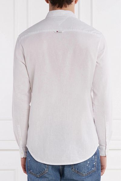 Tommy Jeans Tommy Jeans regular fit linen blend shirt Off white XL INTL