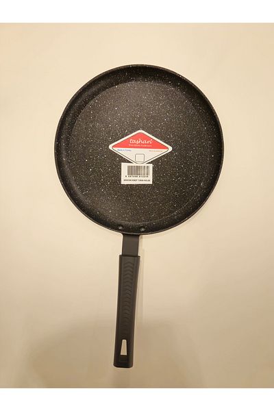TAŞHAN Cast Crepe and Omelette Pan Black Granite No: 26cm