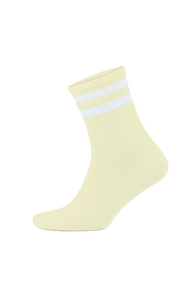 Go With 4'lü Pamuklu Çemberli Kısa Yarım Konç Yıkamalı Fitilli Kolej Tipi Tenis Spor Erkek Çorap 3501