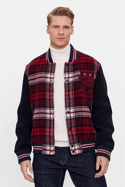 Tommy Hilfiger Geaca Tommy Hilfiger bomber Varsity MW0MW34023 Rosu 2XL INTL