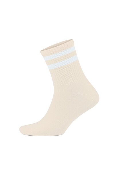 Go With 4'lü Pamuklu Çemberli Kısa Yarım Konç Yıkamalı Fitilli Kolej Tipi Tenis Spor Erkek Çorap 3501