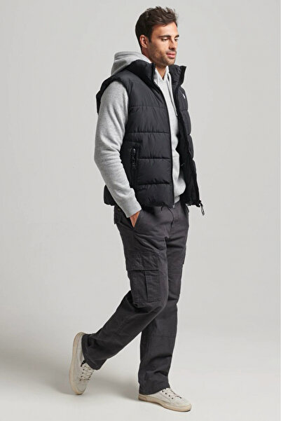 SUPERDRY Vesta barbati Superdry Bodywarmers M5011808A Negru 3XL INTL