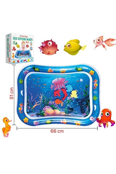 Circle Toys Bebek Su Matı Tummy Time Aktivite Oyuncağı Su Havuzu