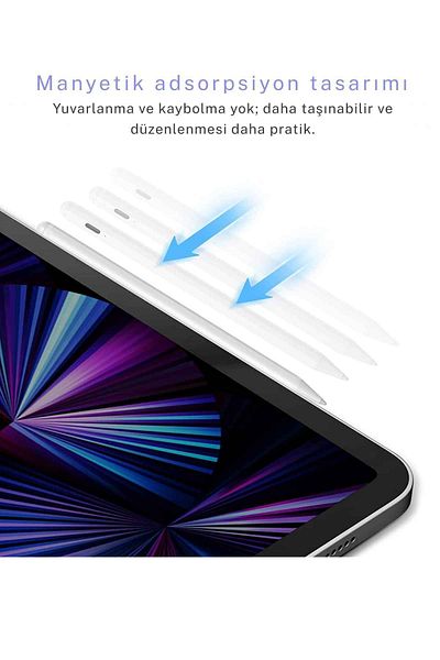 Fuchsia قلم رسم وكتابة خاص متوافق مع iPad Air 11 مع تقنية Bluetooth Touch