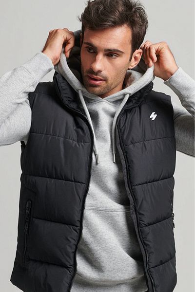 SUPERDRY Vesta barbati Superdry Bodywarmers M5011808A Negru 3XL INTL