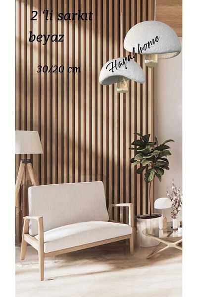 Aslan Nordic Concrete Chandelier/ 2 Pendant Chandelier