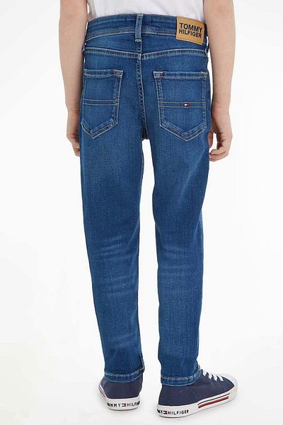 Tommy Hilfiger Blugi Tommy Hilfiger slim fit KB0KB08465 Albastru 128 CM