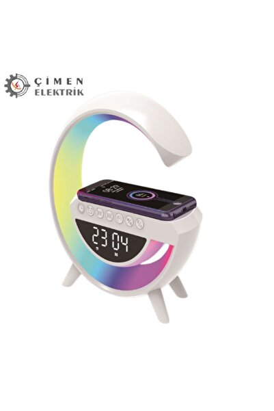 Noas Yl86 1240 Simi Kablosuz Şarjlı Bluetoothlu Hoparlörlü Masa Lambası Rgb