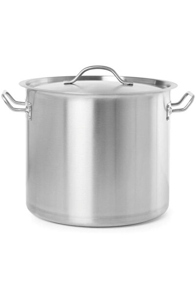 HENDI Oala medie profesionala cu capac Hendi Budget Line Inox 32 L 400 x 260 mm