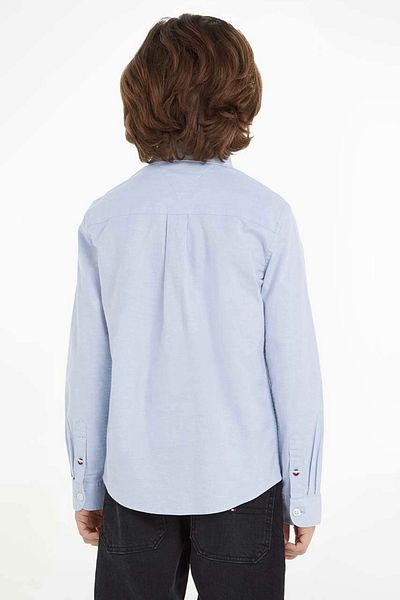 Tommy Hilfiger Camasa copii Tommy Hilfiger KB0KB08516 Albastru deschis 176 CM