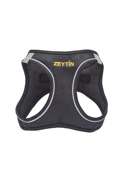 Lusi Doog Kişiye Özel Airmesh Göğüs Tasması Isimli Göğüs Tasması (SİYAH)