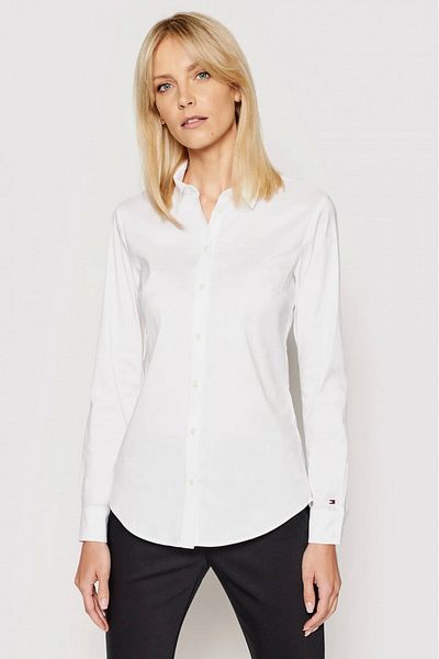 Tommy Hilfiger Camasa Tommy Hilfiger Heritage 1M87647510 Alb 2XL INTL