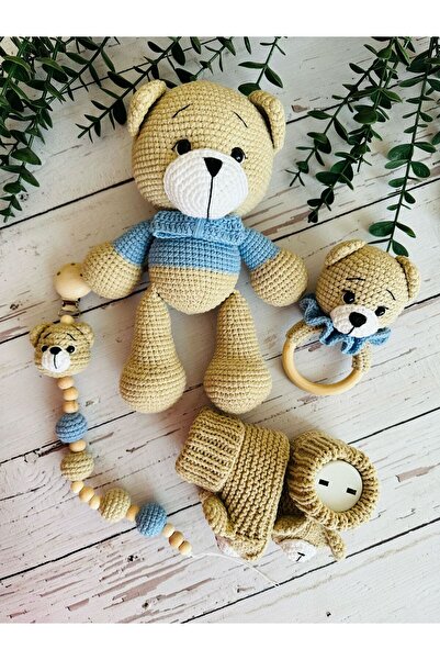Damla Amigurumi Big Bear Ayicik 4lü Set