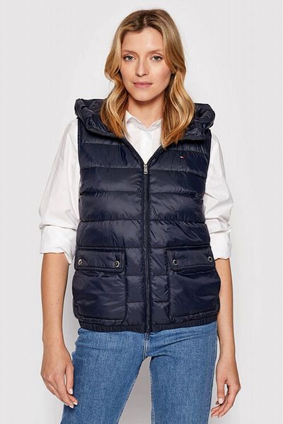 Tommy Hilfiger Vesta dama Tommy Hilfiger WW0WW34720 Bleumarin S INTL