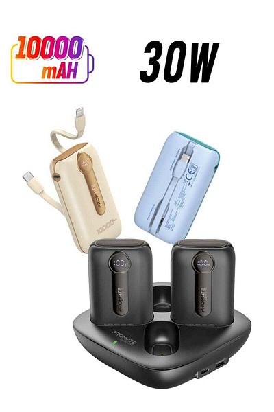 Promate Quatro-10 Power Bank Set with 4 Pieces
