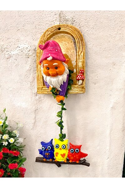 MEGA KANYON Nazar Boncuklu Baykuş ve Şans Cücesi | Duvar, Balkon, Bahçe ve Ka...